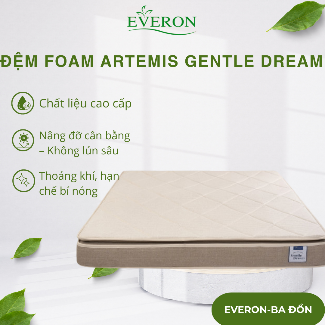 Đệm foam Artemis Gentle Dream Đệm foam Artemis Gentle Dream