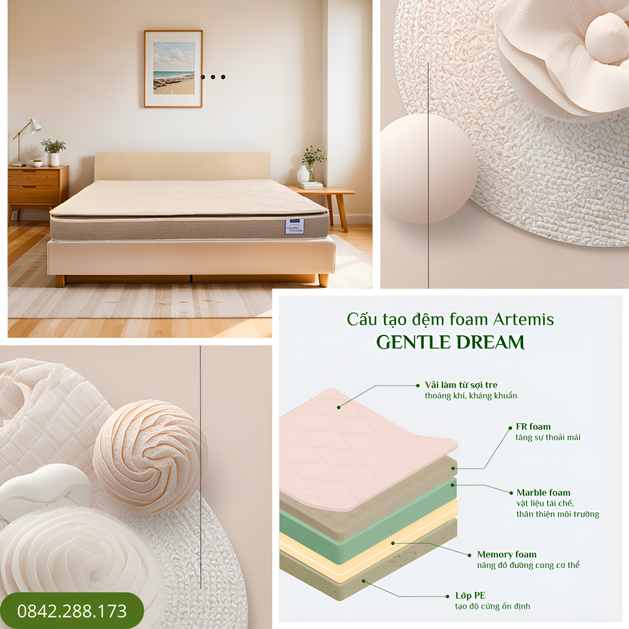 Đệm foam Artemis Gentle Dream