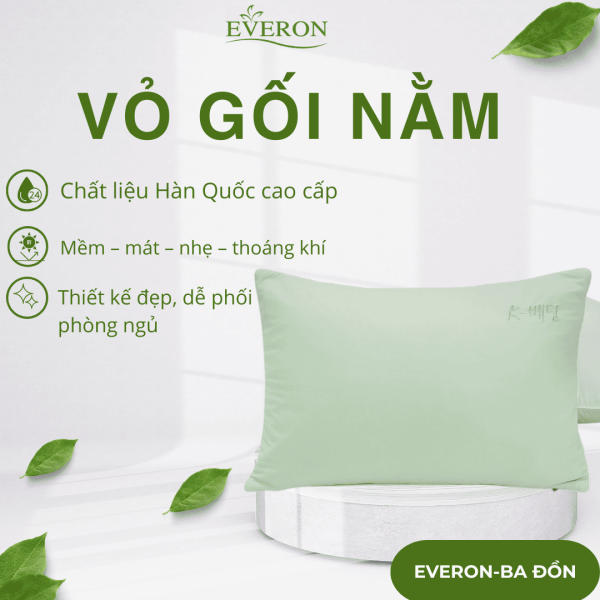 Vỏ Gối Nằm Chần Bông K-Bedding by Everon KNTS & KNSS