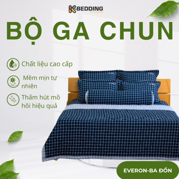 Bộ ga chun Microfiber KMP405_K-Bedding