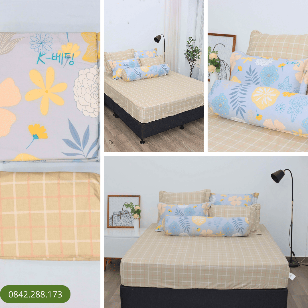 Bộ ga chun Cotton K-Bedding KCP301 