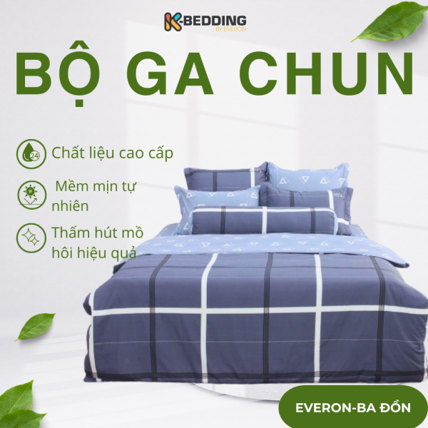 Bộ ga chun Cotton K-Bedding KCP303