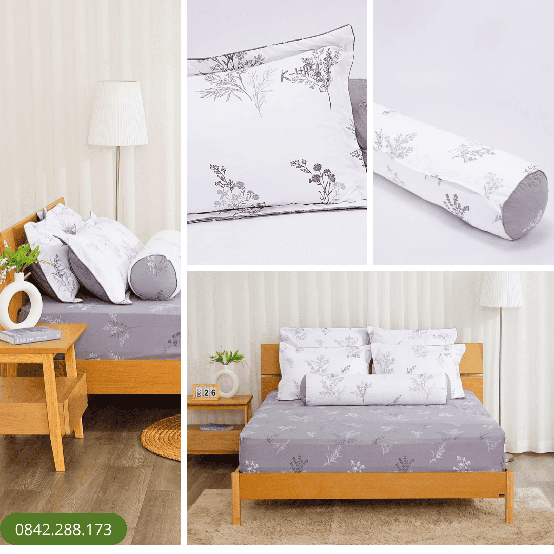 Bộ ga chun Microfiber KMP401_K-Bedding 