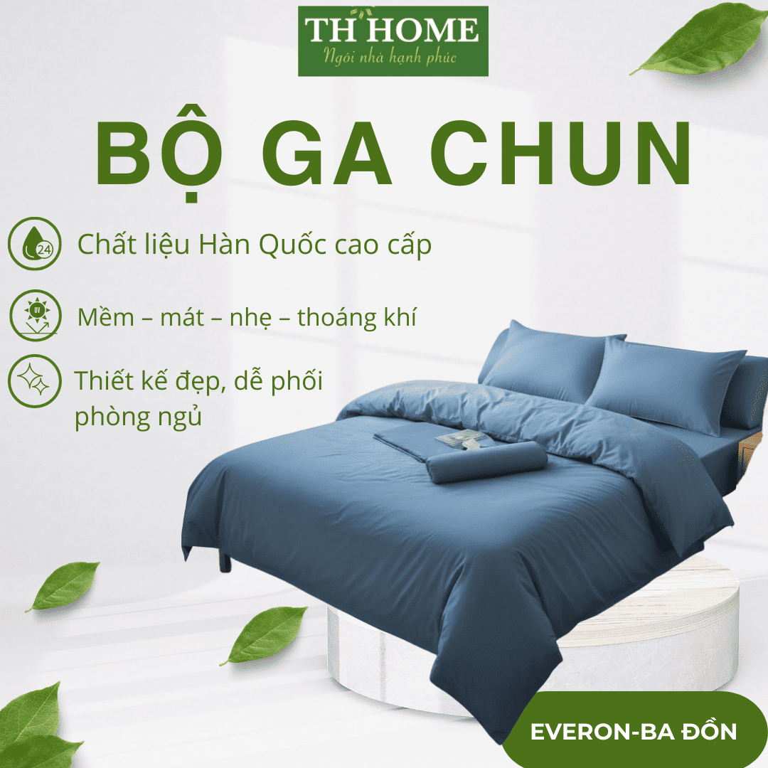 Bộ Ga Chun Chần Có Chăn MS-16 Bộ Ga Chun Chần Có Chăn MS-16