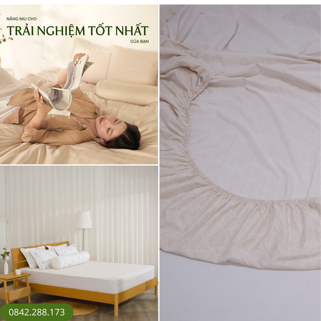 Bộ ga chun Microfiber KMP402_K-Bedding 