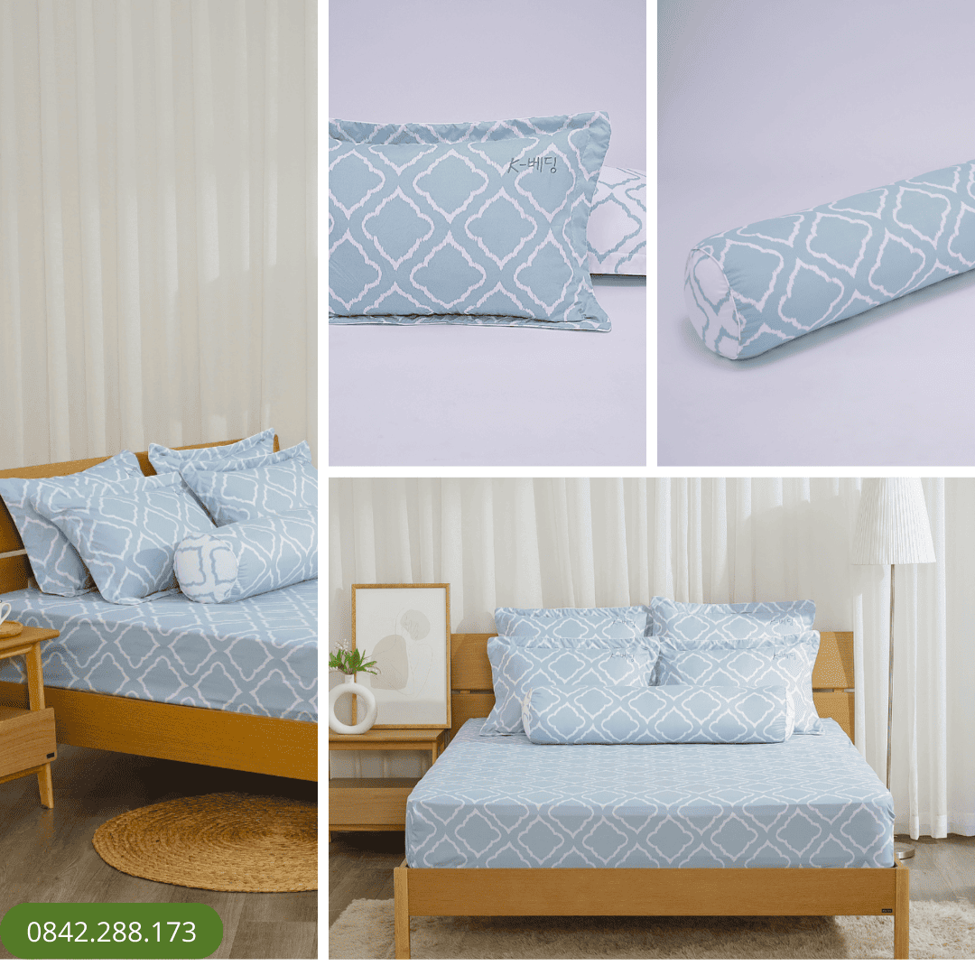 Bộ ga chun Microfiber KMP406_K-Bedding 