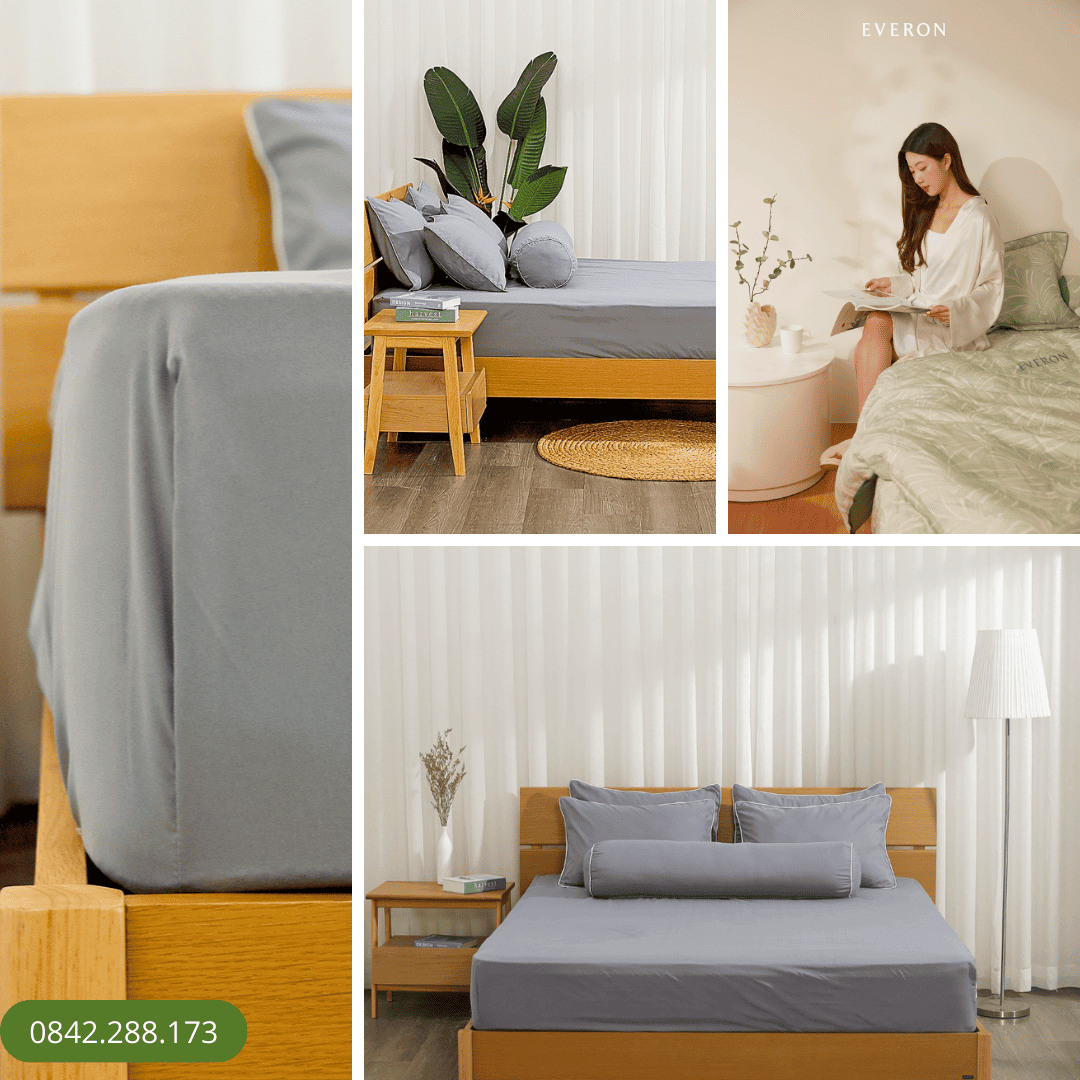 Bộ ga chun Microfiber KMS404_K-Bedding
