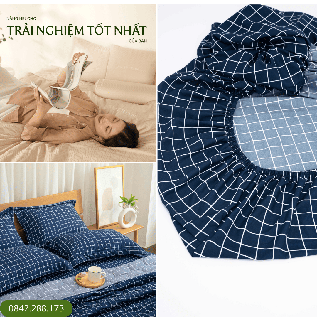 Bộ ga chun Microfiber KMP405_K-Bedding 