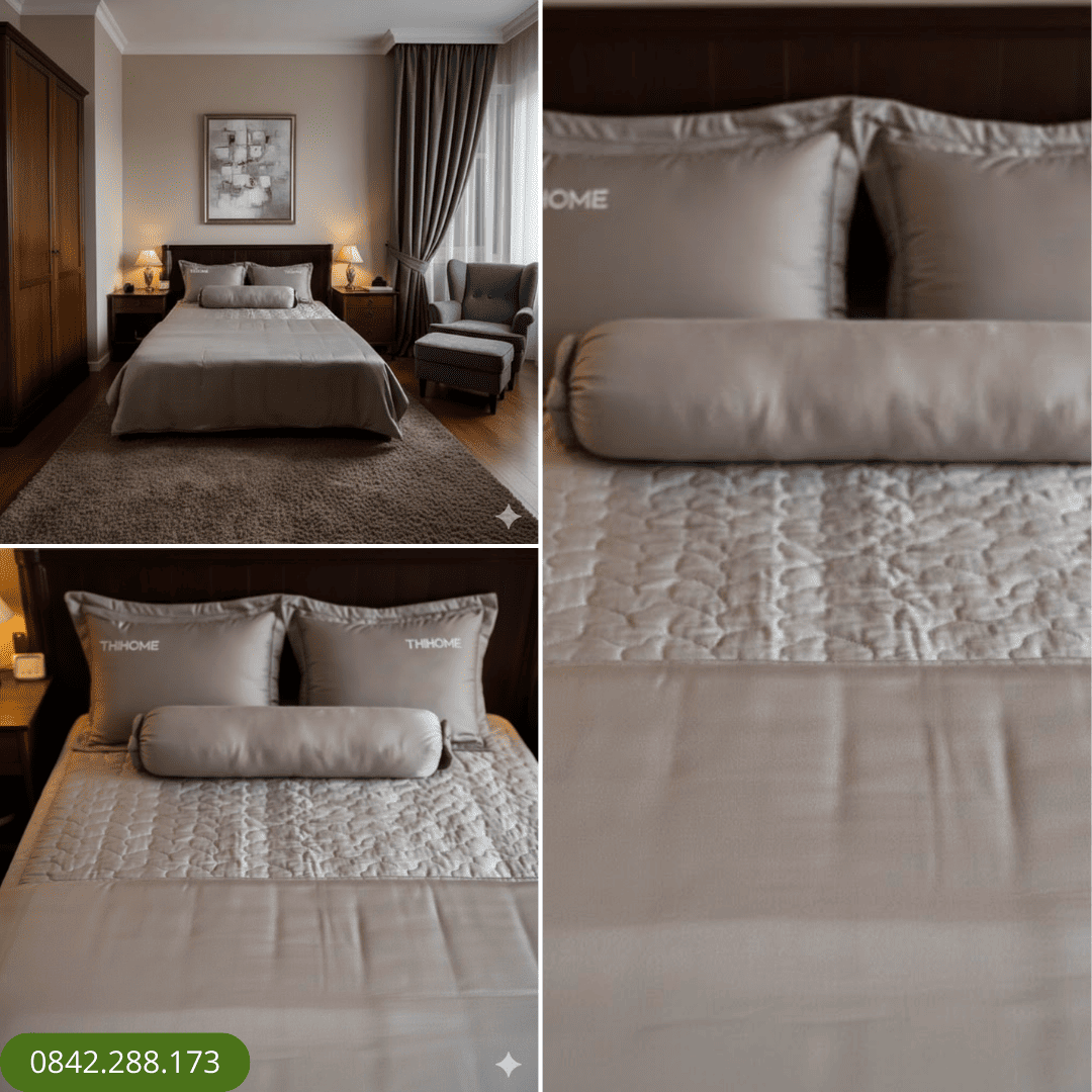Bộ ga chun chần bốn mùa Thome T6-19