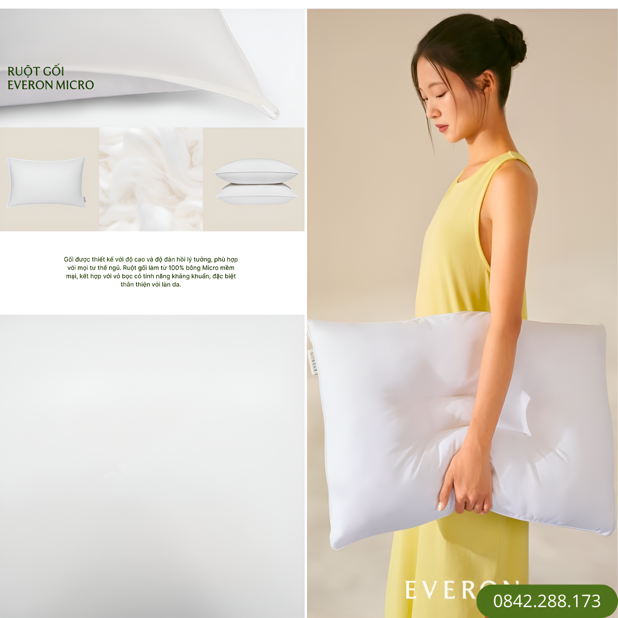 Ruột gối Everon Micro