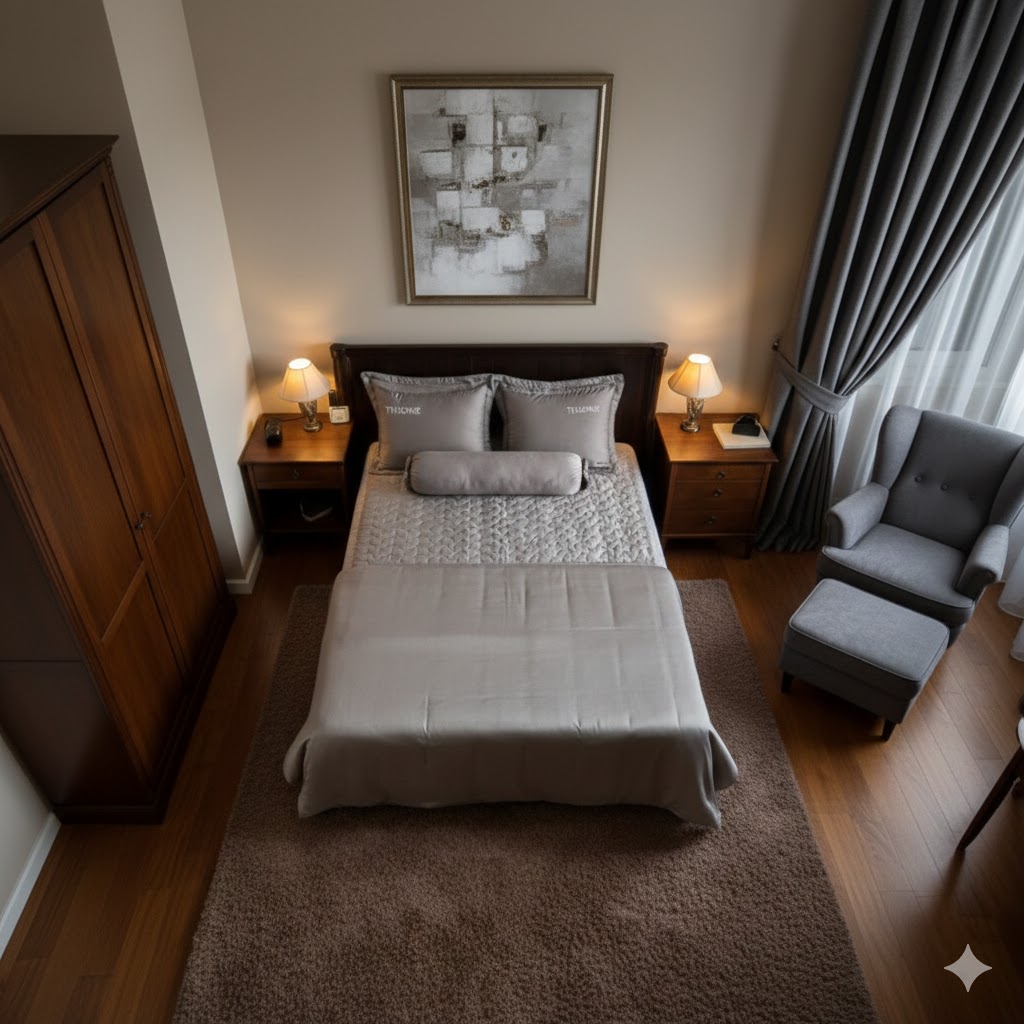 Bộ ga chun chần bốn mùa Thome T6-19 Bộ ga chun chần bốn mùa Thome T6-19