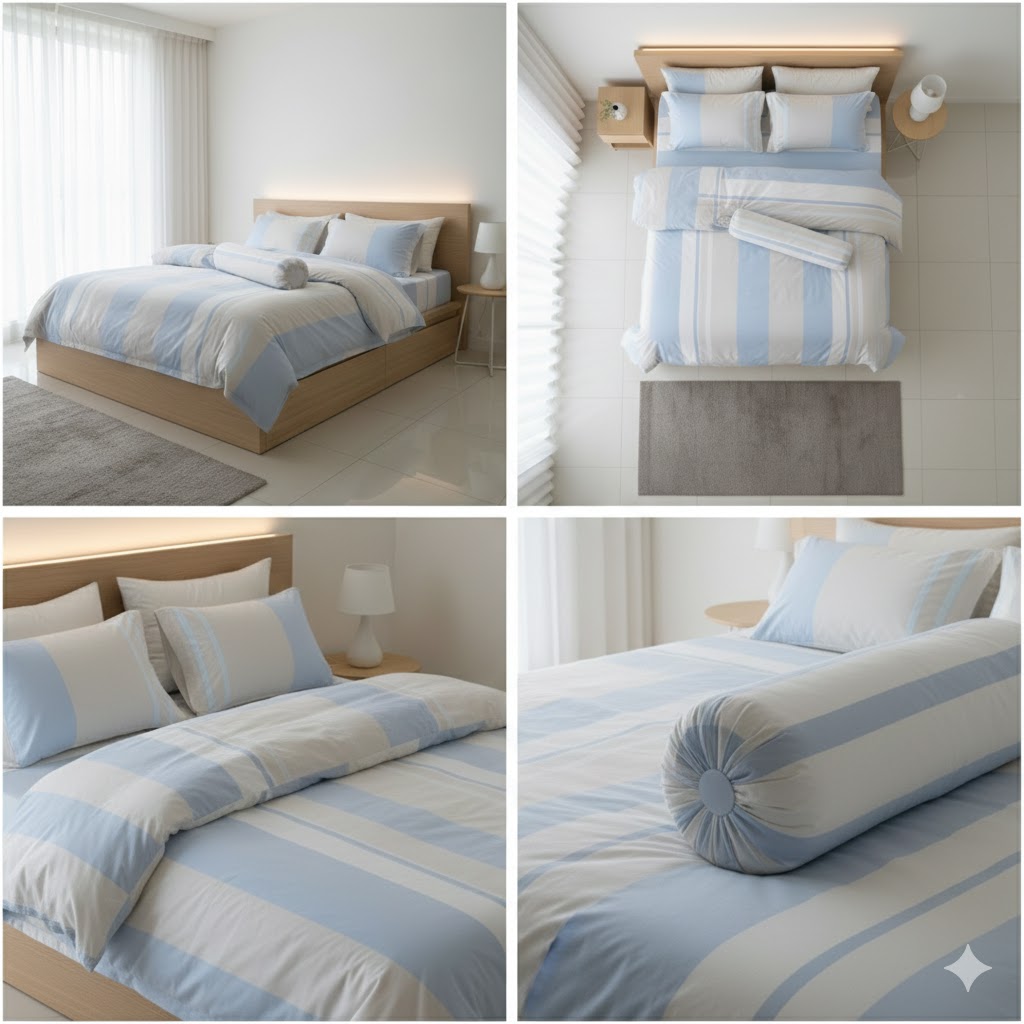 Bộ ga chun 055 Thome Tencel Bộ ga chun 055 Thome Tencel