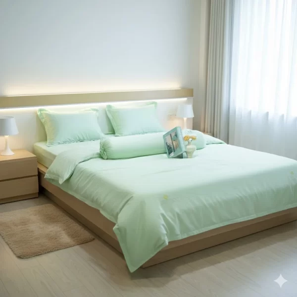 Bộ Ga Chun chần bốn mùa Thome Lục Mộng T6-16