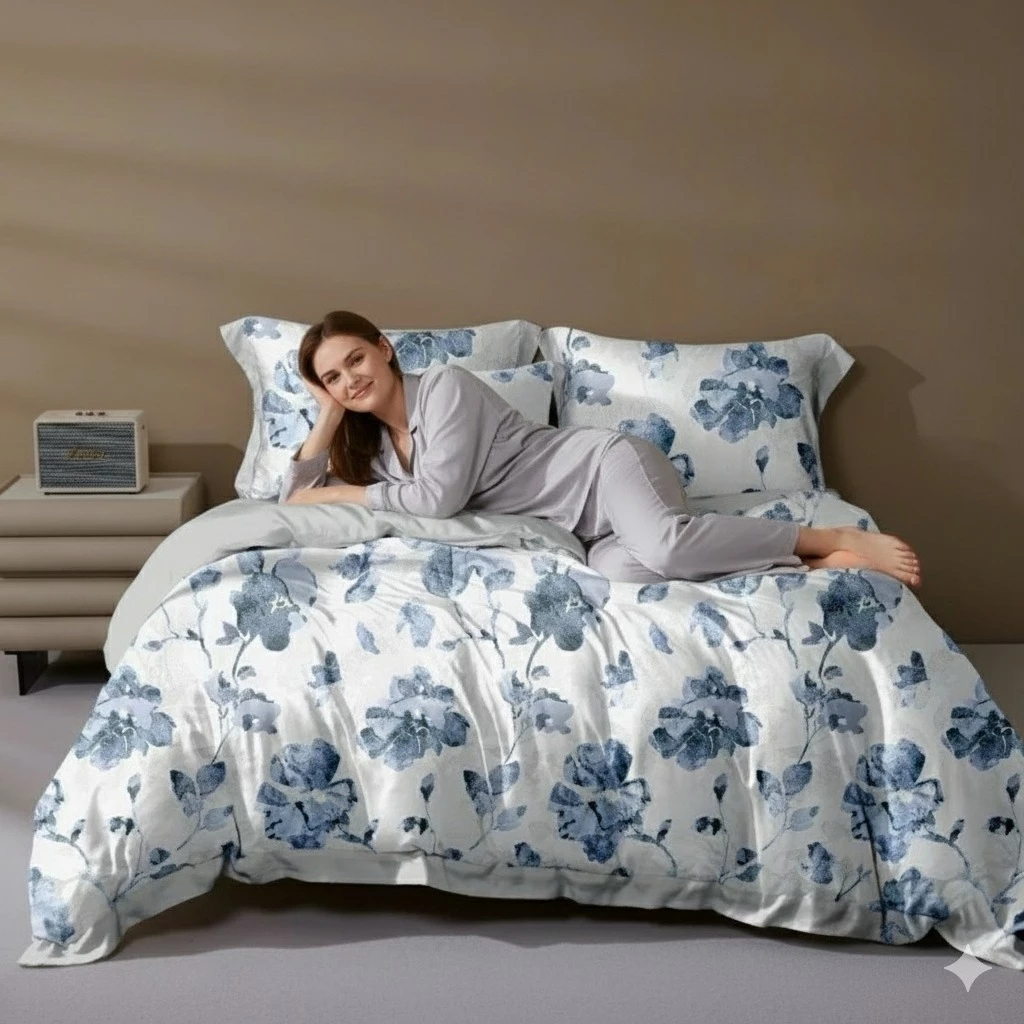 Bộ Ga Chun Tencel Silk 055 Bộ Ga Chun Tencel Silk 055