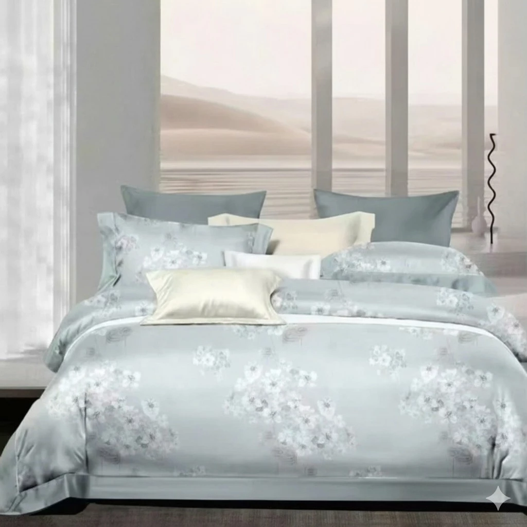 Bộ Ga Chun Chần Có Chăn TB-48 Bộ Ga Chun Chần Có Chăn TB-48