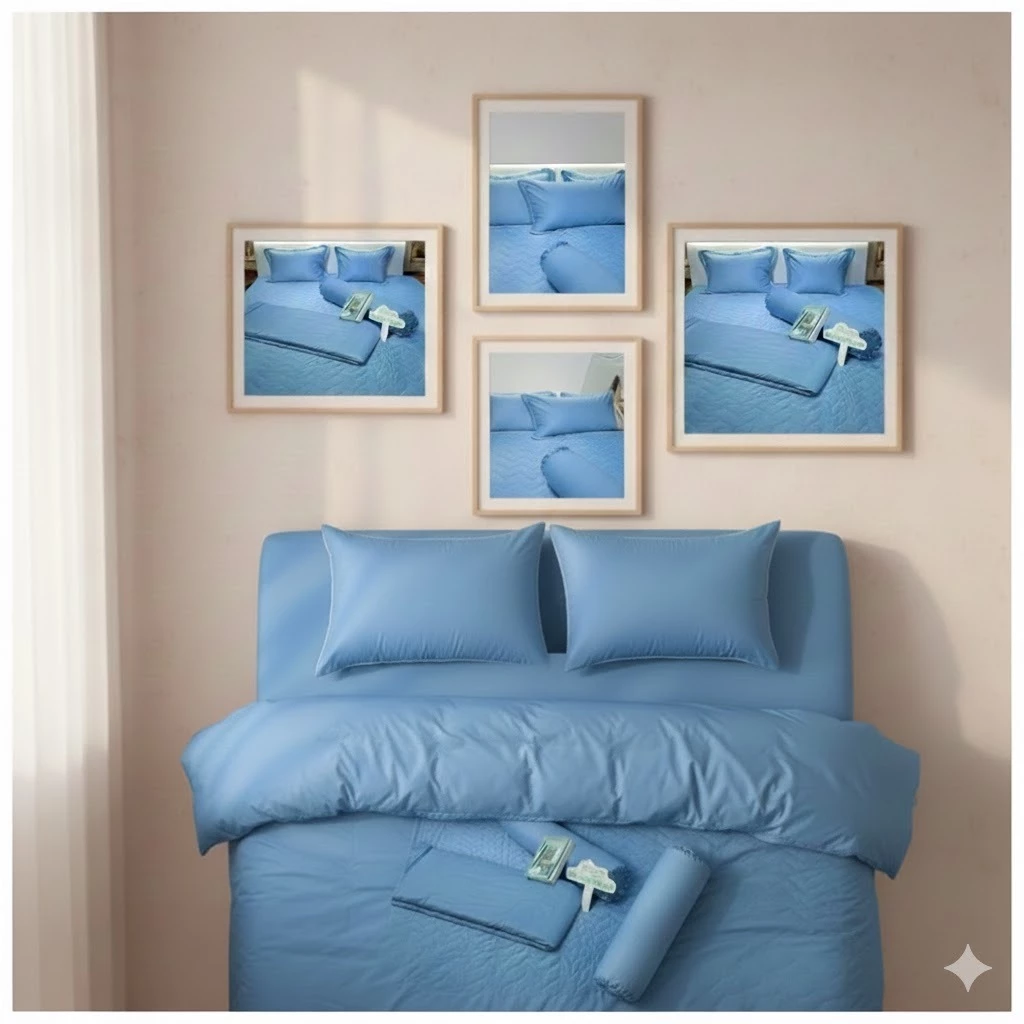 Bộ Ga Chun Chần Có Chăn MS-16 Bộ Ga Chun Chần Có Chăn MS-16