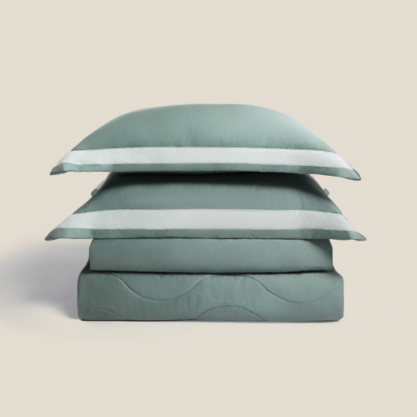 Bộ chăn ga chun chần Mặt hồ xanh - ESB26005 Bộ chăn ga chun chần Mặt hồ xanh - ESB26005