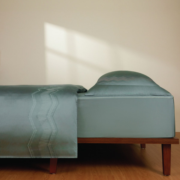 Bộ chăn ga chun chần Gợn sóng biếc - ESB26010 Bộ chăn ga chun chần Gợn sóng biếc - ESB26010