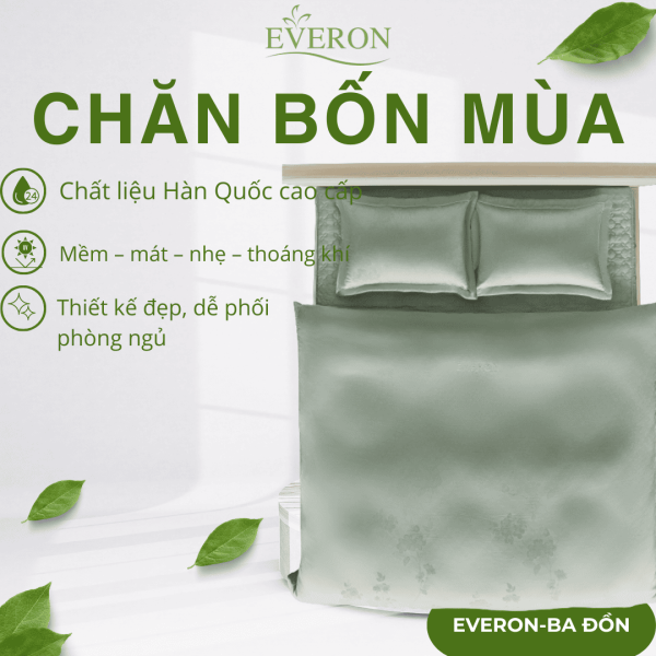 Chăn bốn mùa Everon Hồng tỉ muội - ESTJ26009