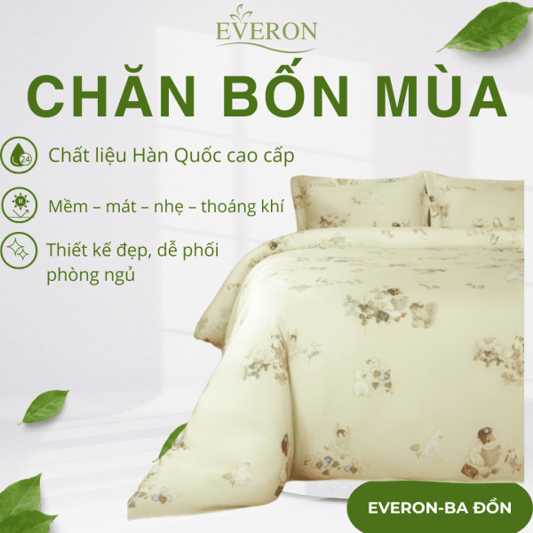 Chăn bốn mùa Everon Khu rừng cổ tích - CPT26202