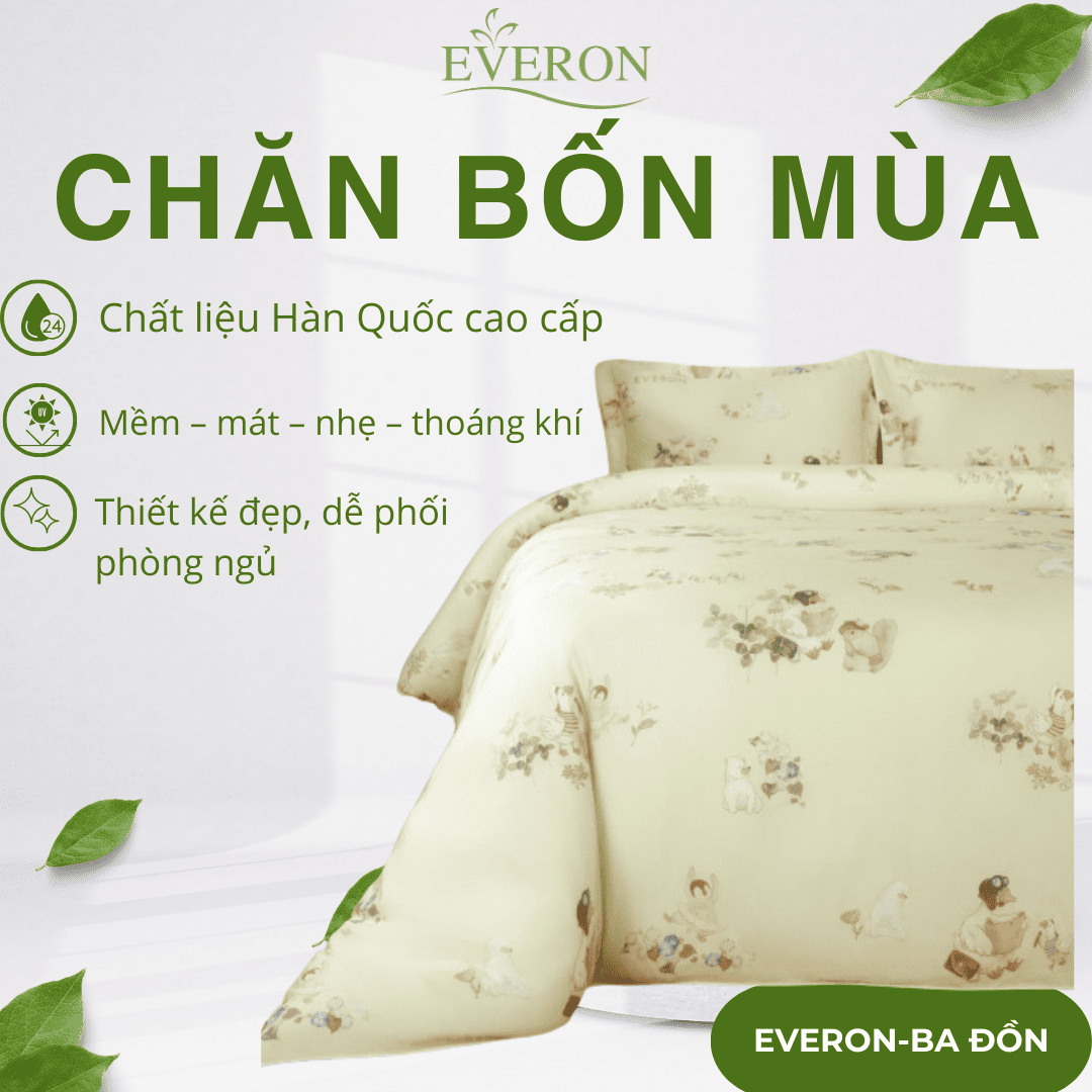 Chăn bốn mùa Everon Khu rừng cổ tích - CPT26202 Chăn bốn mùa Everon Khu rừng cổ tích - CPT26202