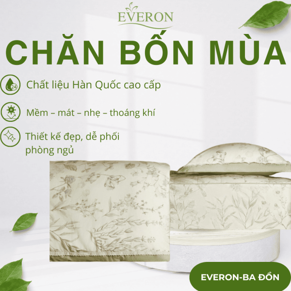 Chăn bốn mùa Everon Sách Hoa - EPC26014