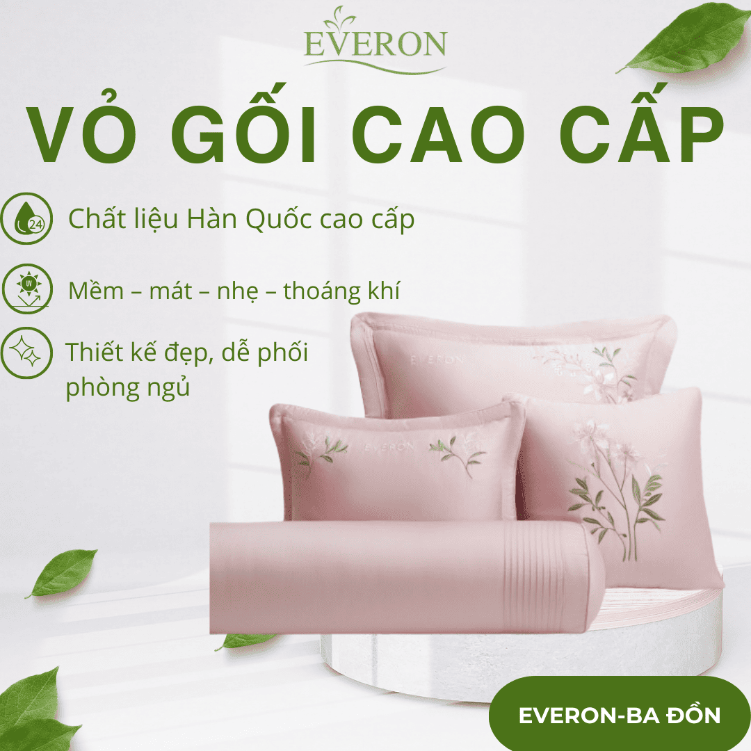 Vỏ gối Everon Đồng ca hoa cỏ - ESM26004 Vỏ gối Everon Đồng ca hoa cỏ - ESM26004