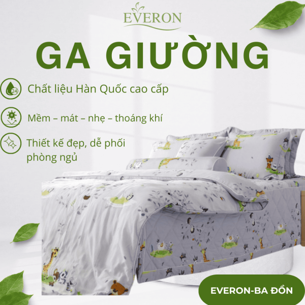 Bộ chăn ga gối Everon Bestie - EPM23068
