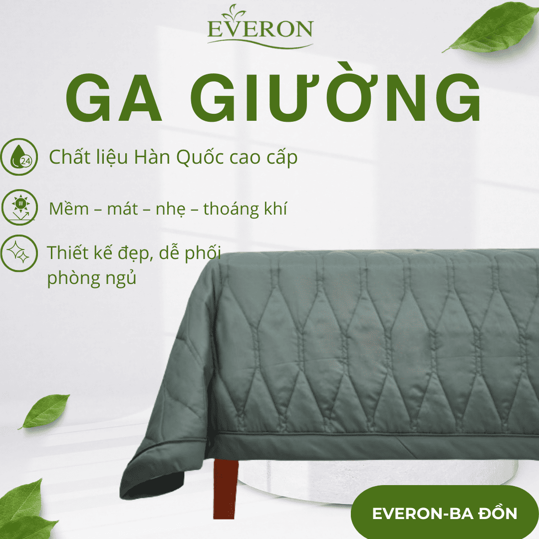 Ga giường Gợn sóng biếc - ESB26010 Ga giường Gợn sóng biếc - ESB26010