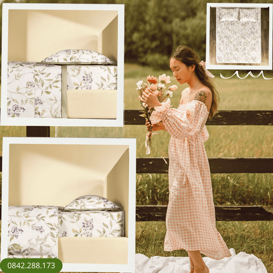 Bộ chăn ga phủ Mùa quả dại - EPC26013