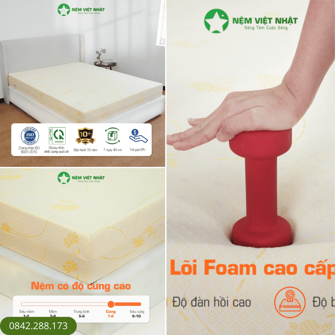 Nệm Foam Việt Nhật Latex Gold