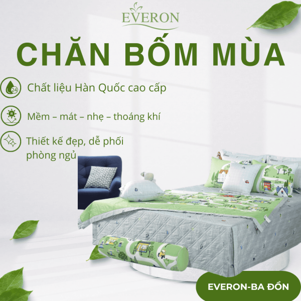 Chăn bốn mùa Everon Happy Town - EPC23048