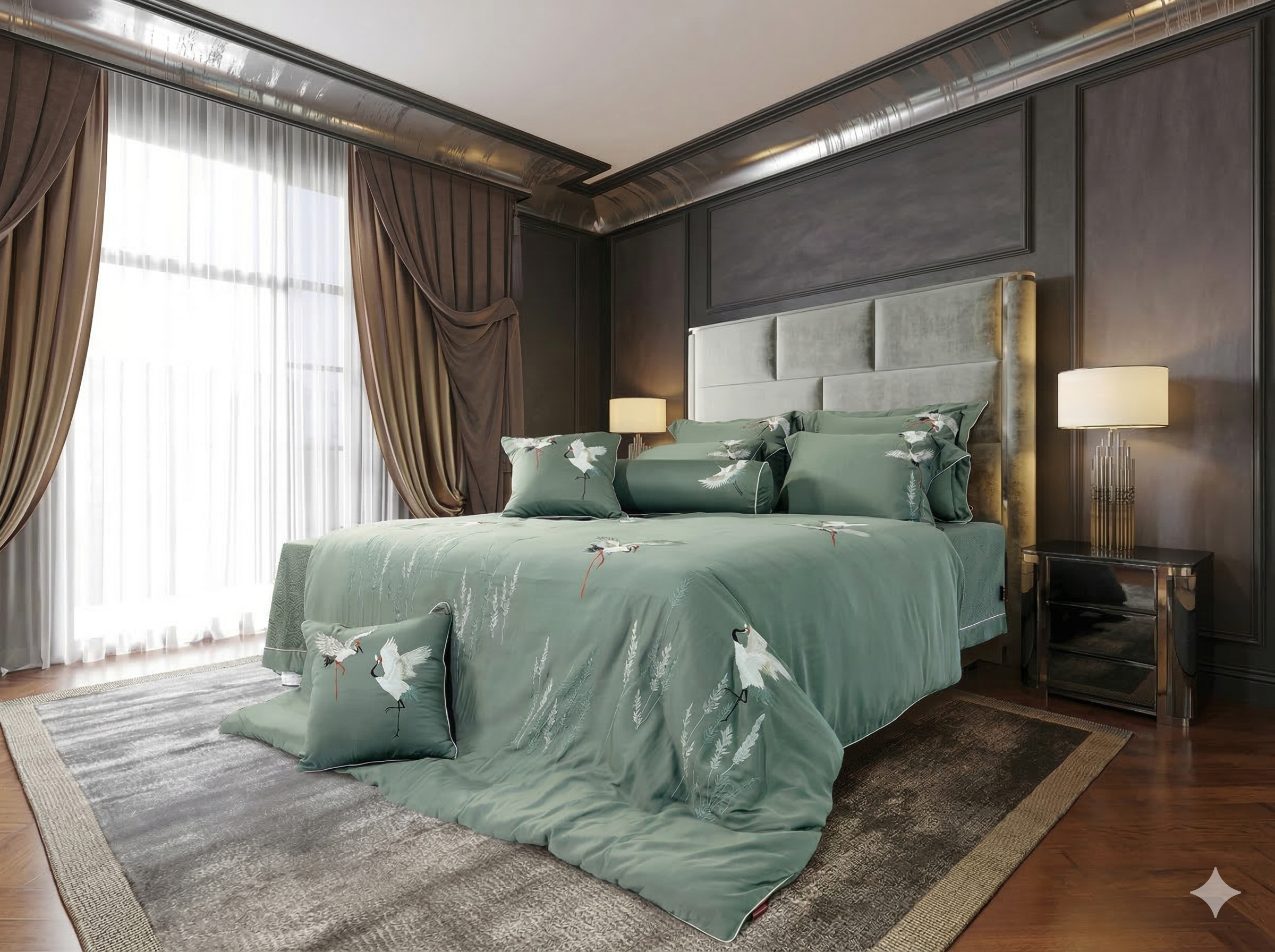 Bộ chăn ga gối Everon Crane – ASHM23101