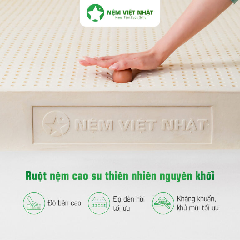 Nệm Cao Su Thiên Nhiên Việt Nhật Natural Nệm Cao Su Thiên Nhiên Việt Nhật Natural