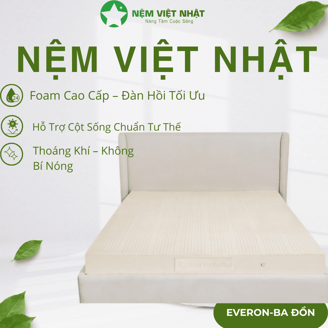 Nệm Cao Su Thiên Nhiên Việt Nhật Natural Nệm Cao Su Thiên Nhiên Việt Nhật Natural
