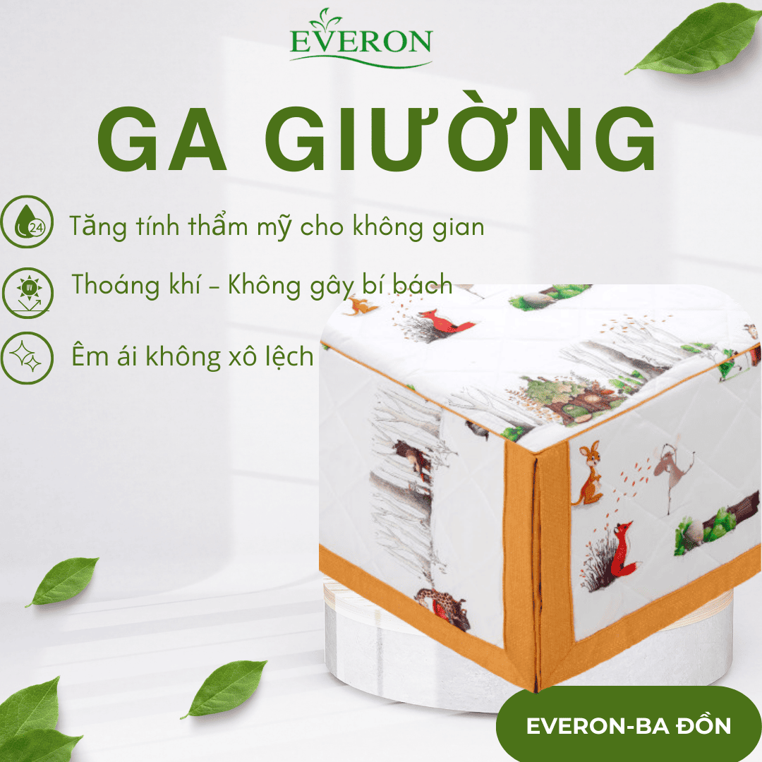 Ga giường Everon Bình Minh Trong Rừng Xanh – EPC24041 Ga giường Everon Bình Minh Trong Rừng Xanh – EPC24041